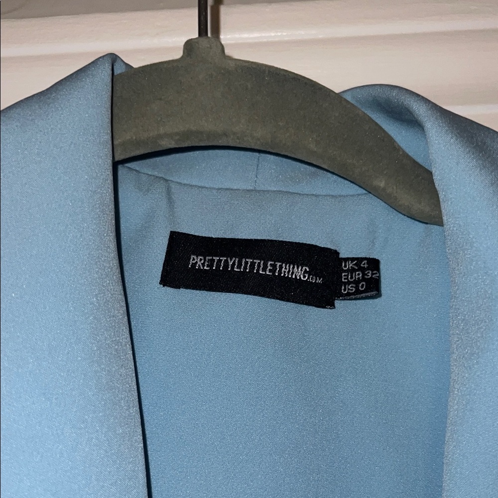 Prettylittlething Light Blue Double-Breasted Blaz… - image 3